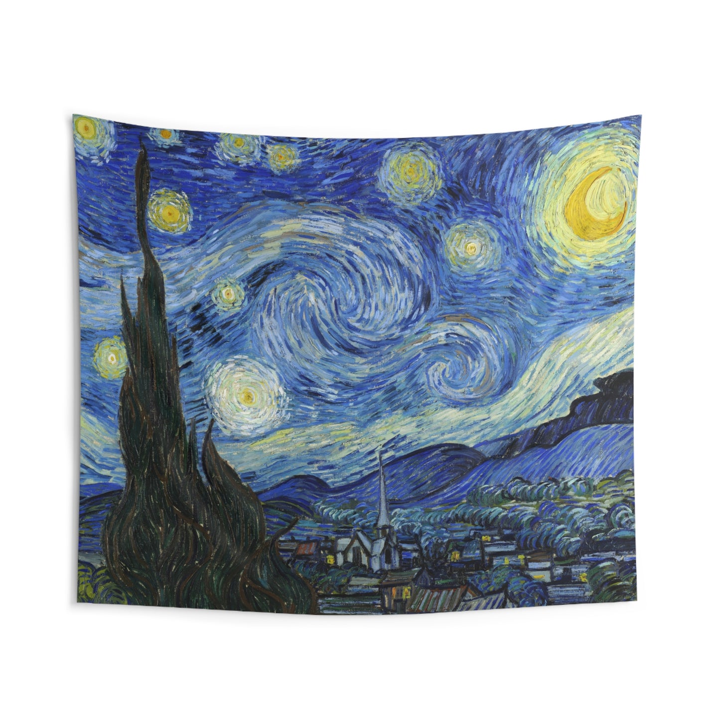 "The Starry Night" by Vincent van Gogh -- Indoor Wall Tapestry