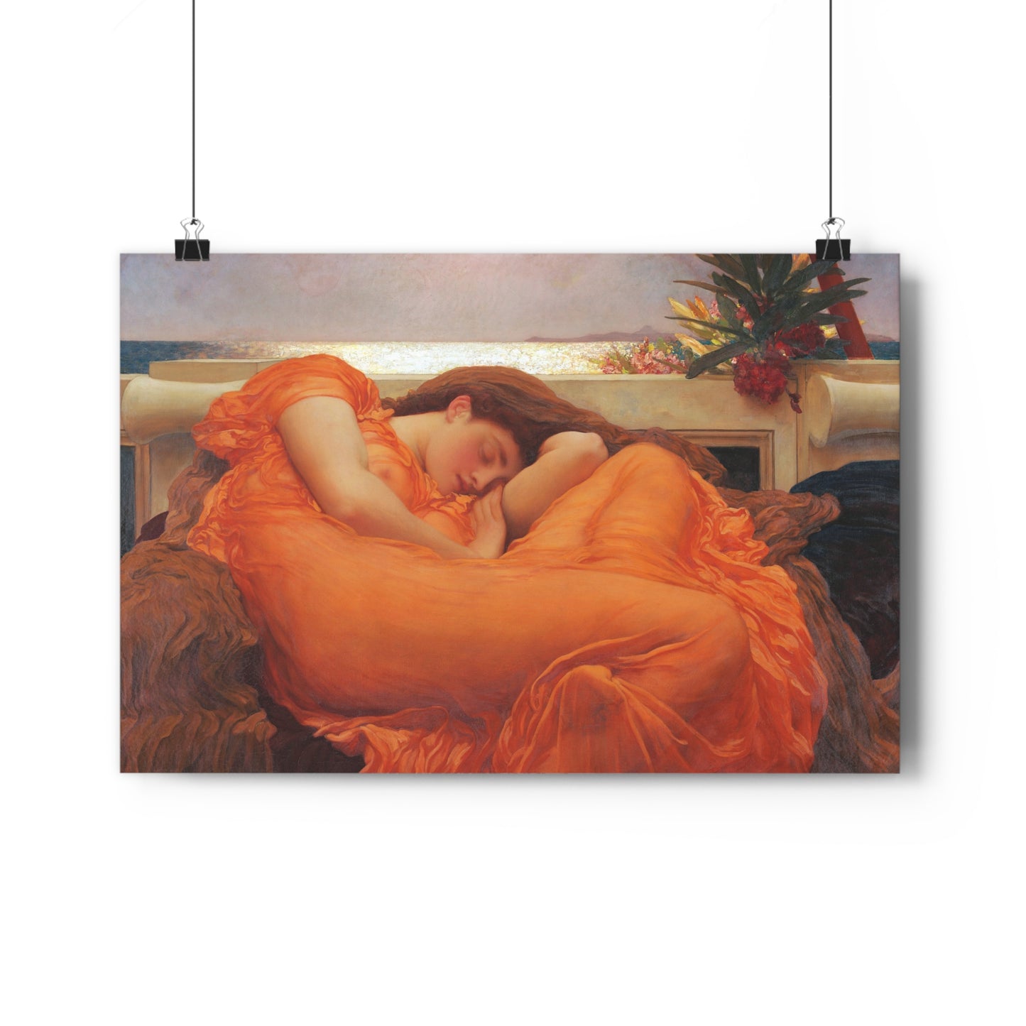 Detail of "Flaming June" by Frederic Leighton -- Giclée Art Print