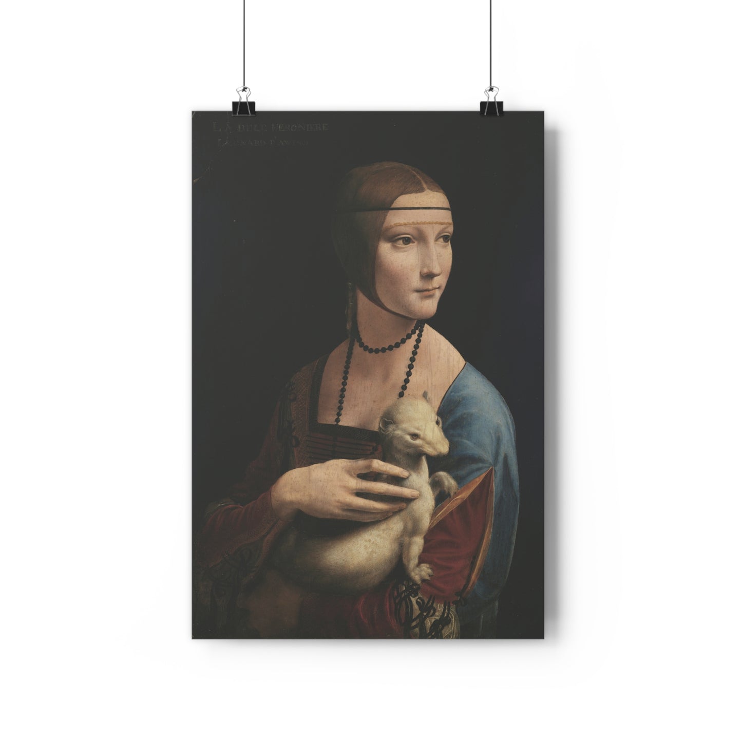 "Lady with an Ermine" by Leonardo da Vinci -- Giclée Art Print