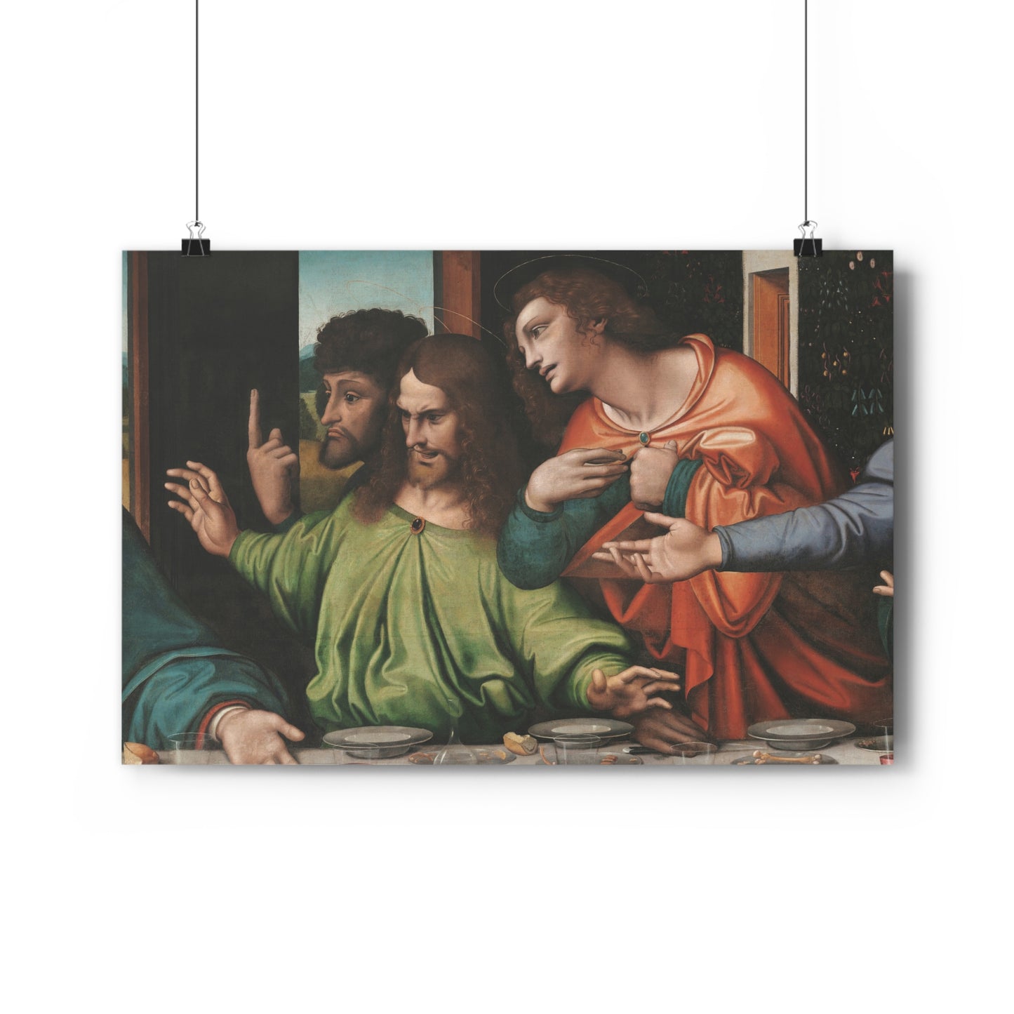 Saint Thomas, Saint James son of Zebedee, and Saint Philip: Detail from "The Last Supper," by Giampietrino & Boltraffio -- Giclée Art Print