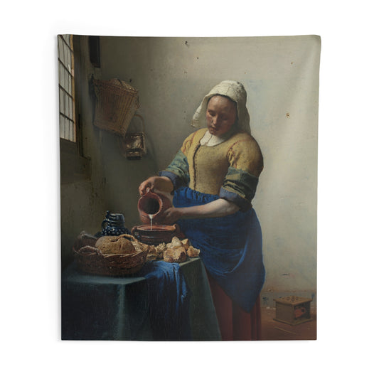 "The Milkmaid" by Johannes Vermeer -- Indoor Wall Tapestry