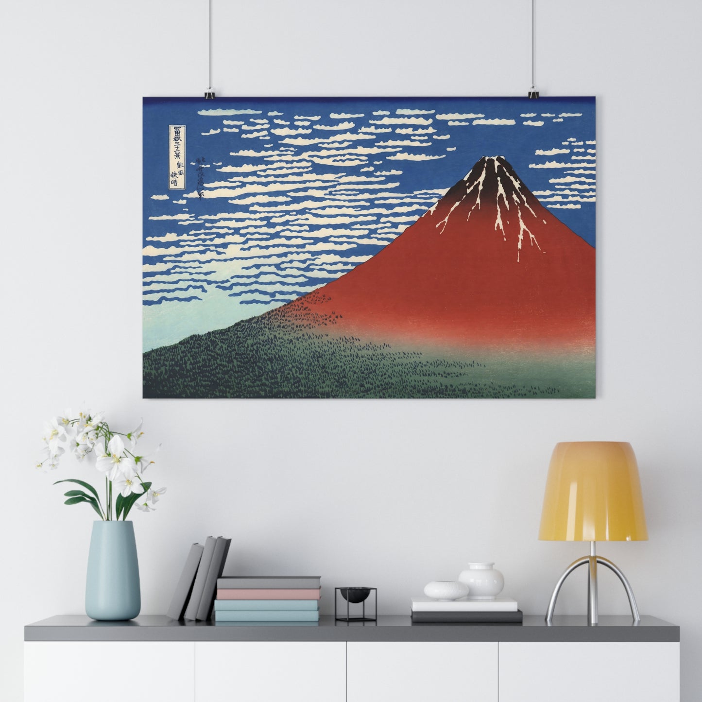 "Red Fuji" by Katsushika Hokusai -- Giclée Art Print