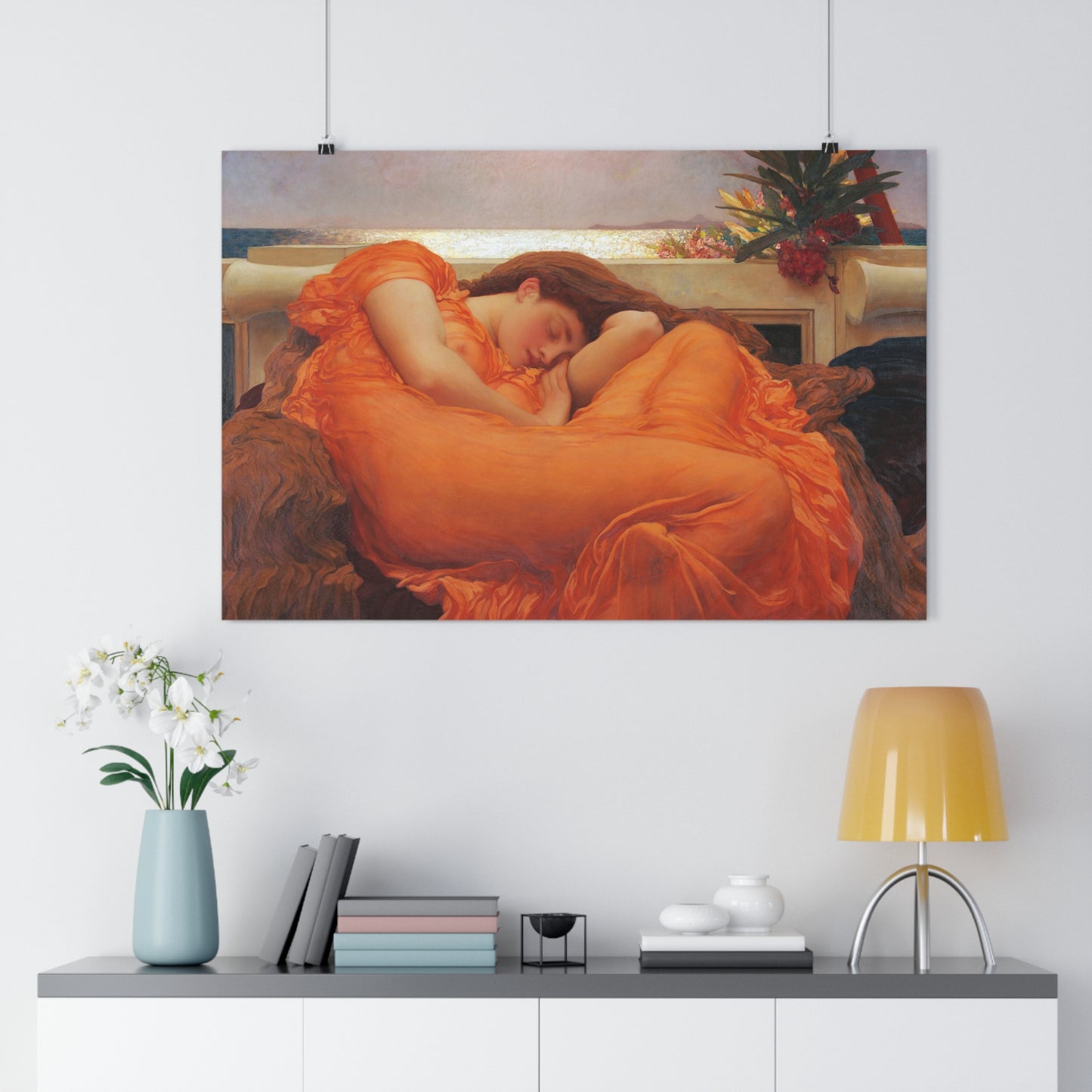 Detail of "Flaming June" by Frederic Leighton -- Giclée Art Print