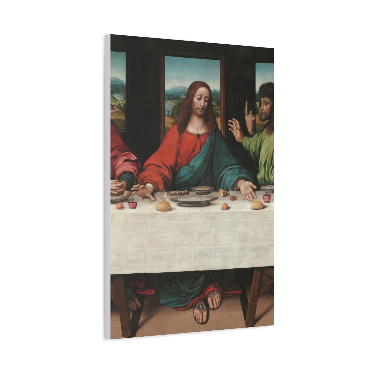 Canvas Series 2 of 3 -- Centre of "The Last Supper," by Giampietrino & Boltraffio -- Matte Canvas, Stretched, 1.25"