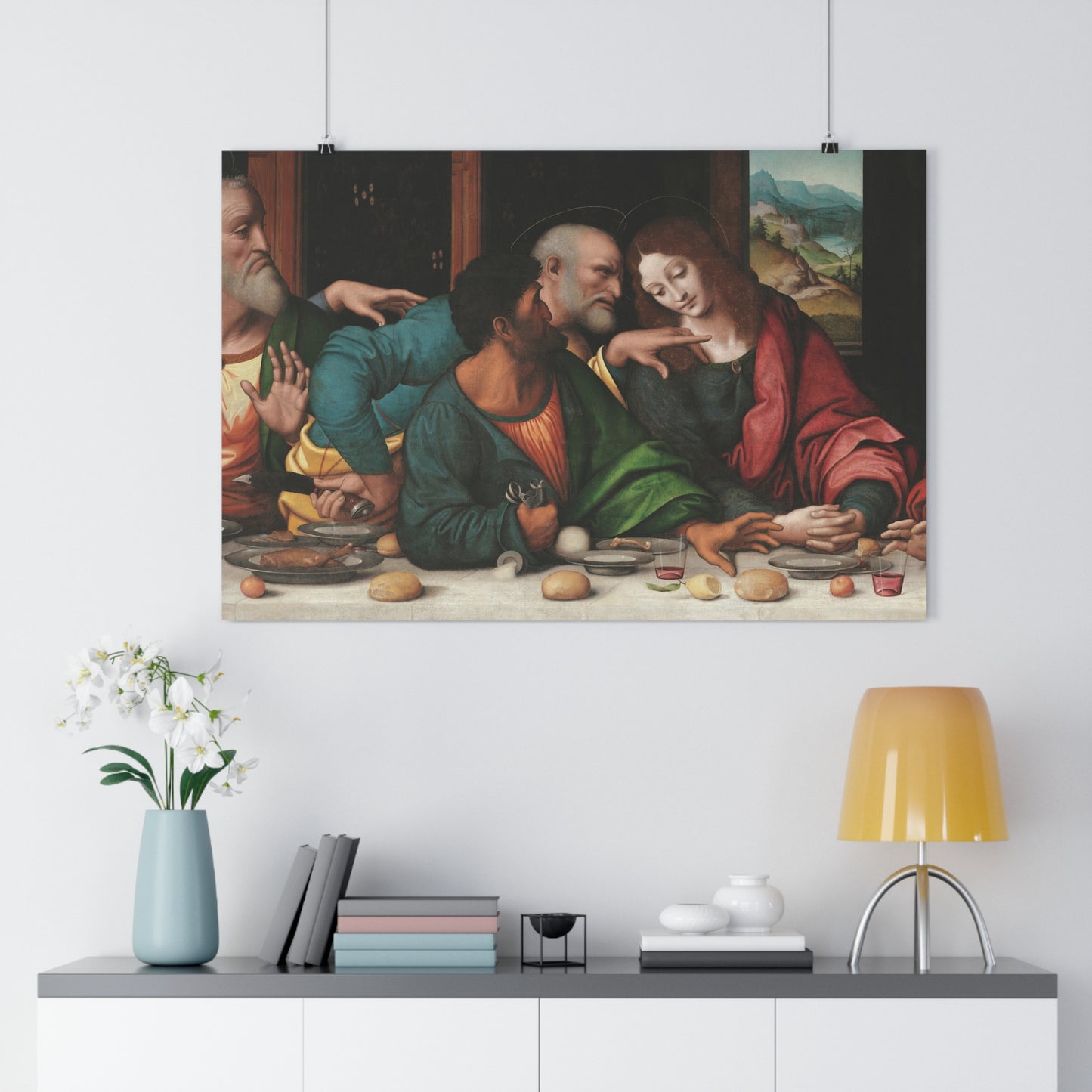 Judas, Saint John, and Saint Peter: Detail from "The Last Supper," by Giampietrino & Boltraffio -- Giclée Art Print