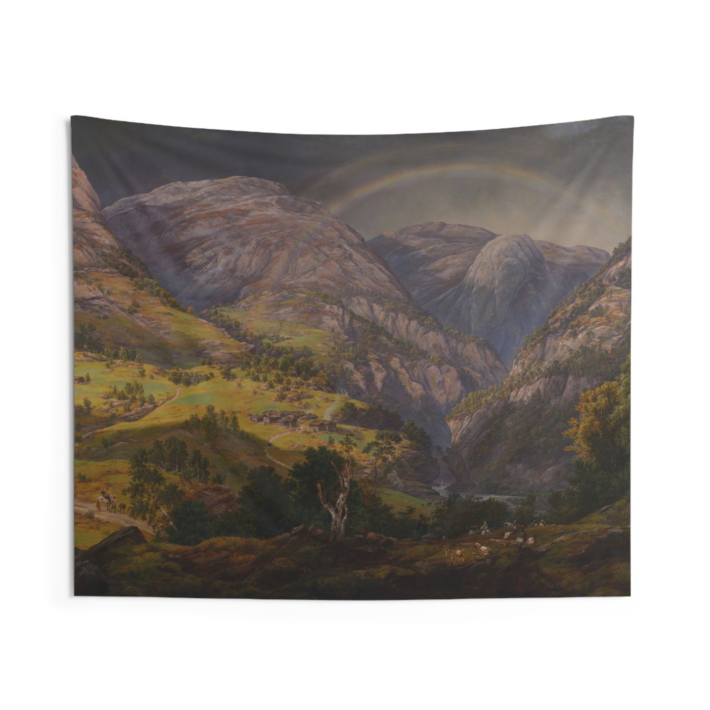 "View from Stalheim" by Johan Christian Dahl -- Indoor Wall Tapestry