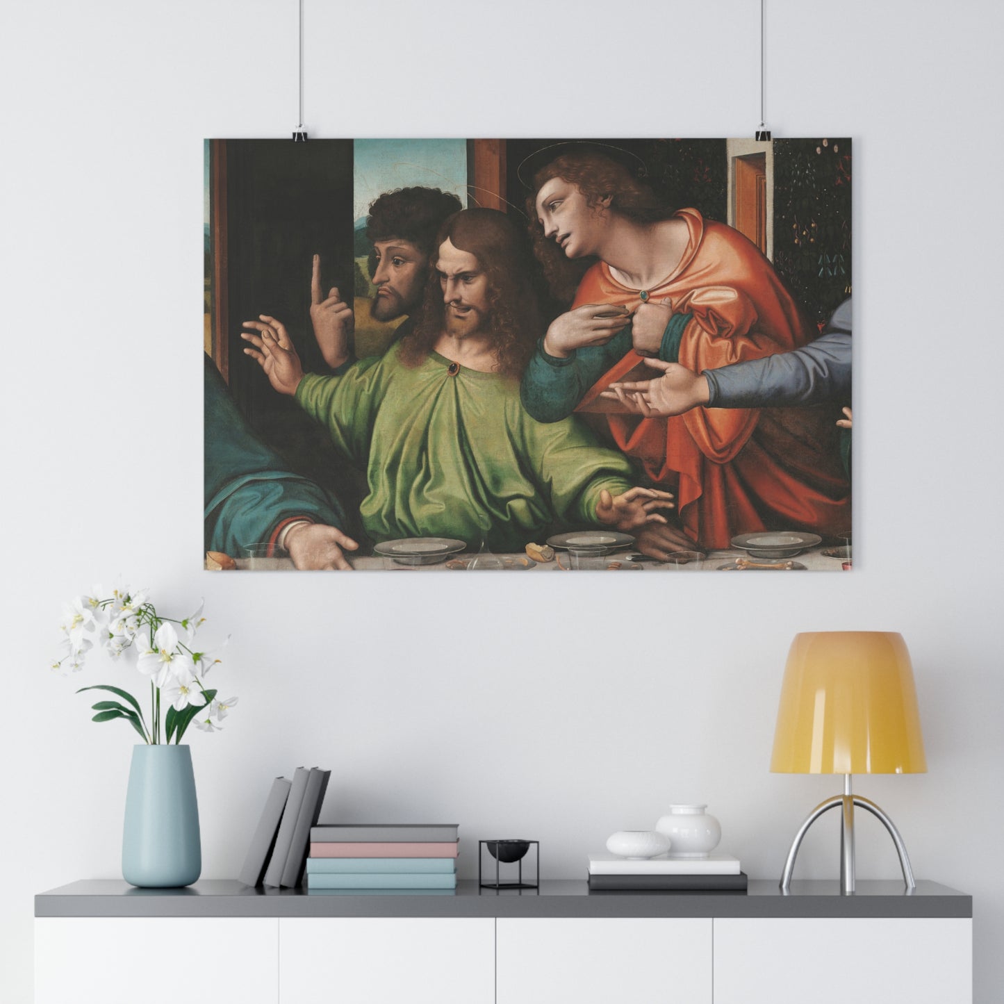 Saint Thomas, Saint James son of Zebedee, and Saint Philip: Detail from "The Last Supper," by Giampietrino & Boltraffio -- Giclée Art Print