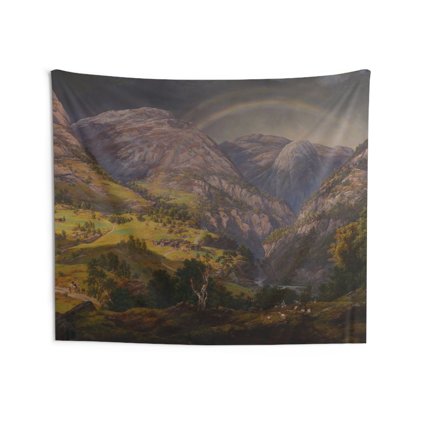 "View from Stalheim" by Johan Christian Dahl -- Indoor Wall Tapestry