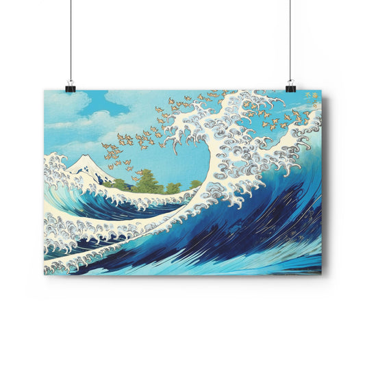 "Fuji at Sea" by Katsushika Hokusai -- Giclée Art Print