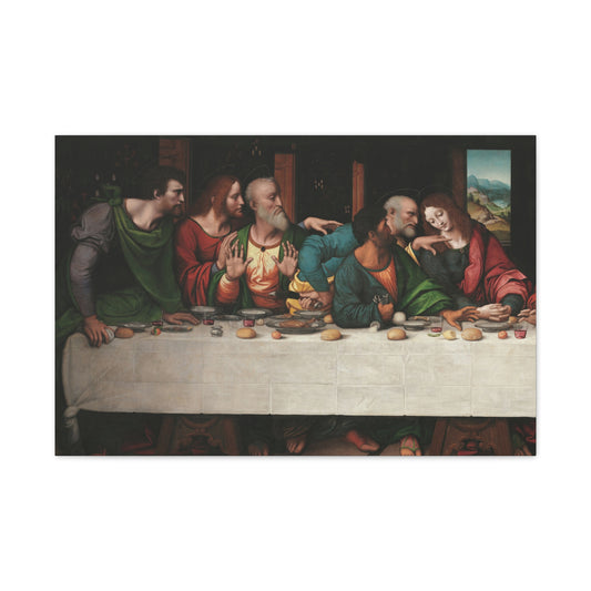 Canvas Series 1 of 3 -- Left Side of "The Last Supper," by Giampietrino & Boltraffio -- Matte Canvas, Stretched, 1.25"