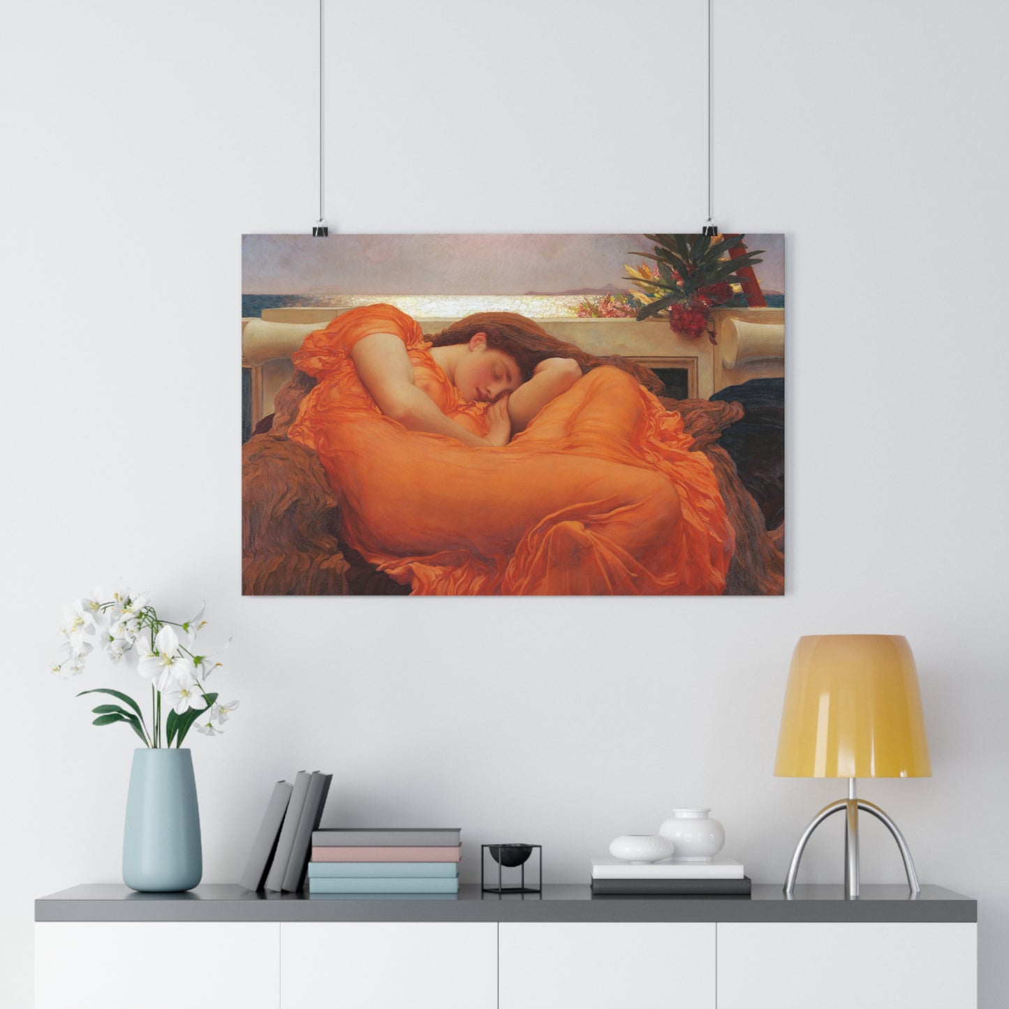 Detail of "Flaming June" by Frederic Leighton -- Giclée Art Print