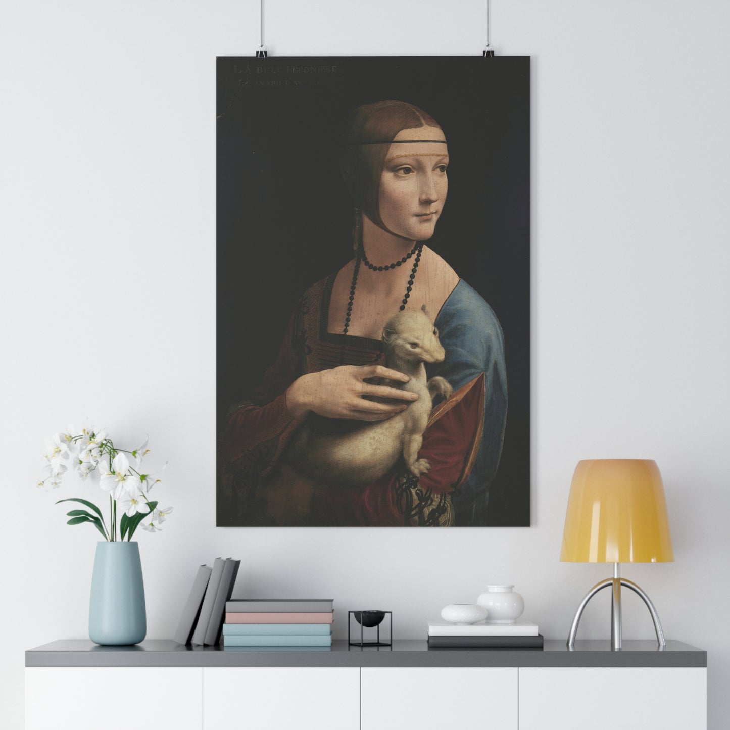 "Lady with an Ermine" by Leonardo da Vinci -- Giclée Art Print