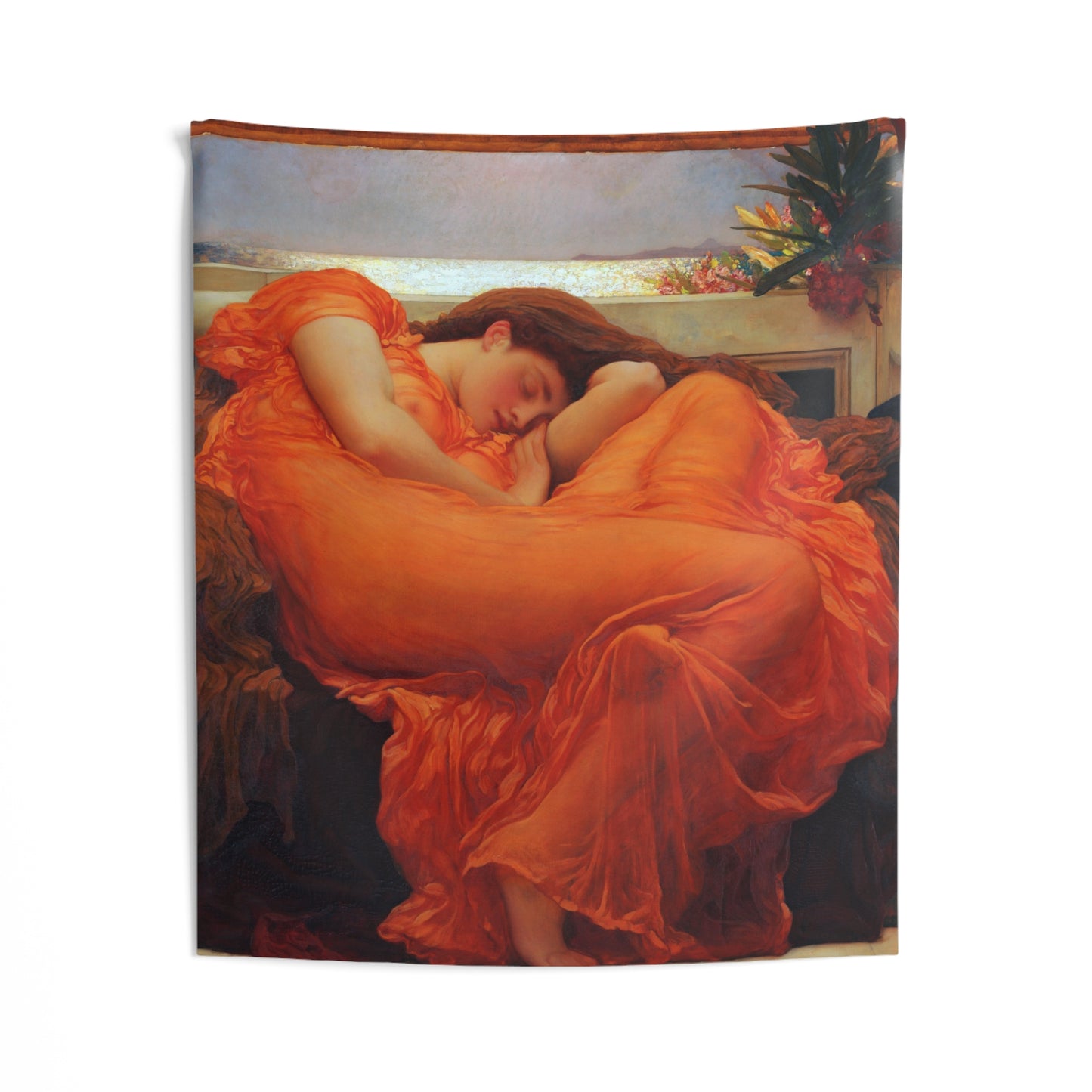 "Flaming June" by Frederic Leighton -- Indoor Wall Tapestry