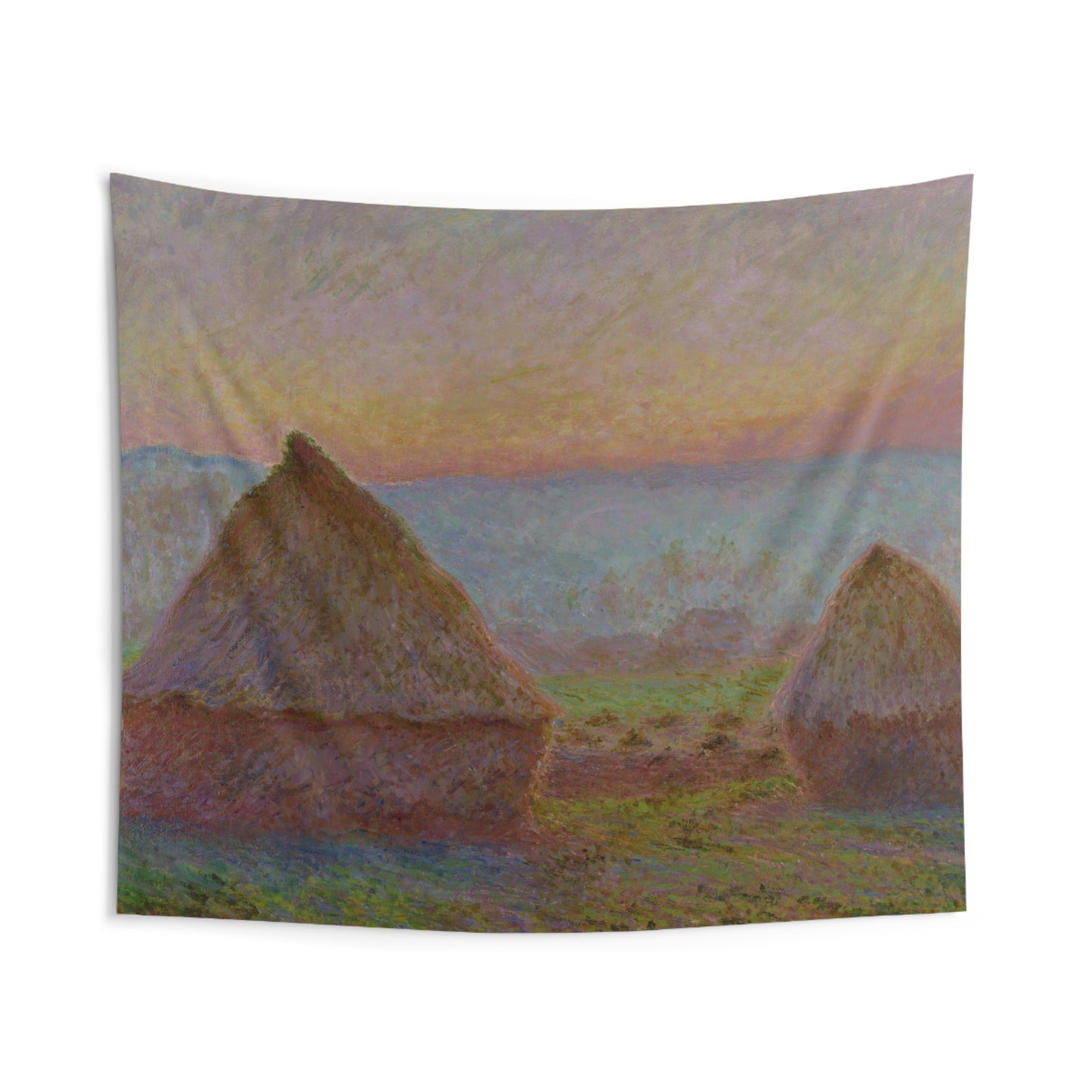 "Grainstacks" by Monet -- Indoor Wall Tapestry