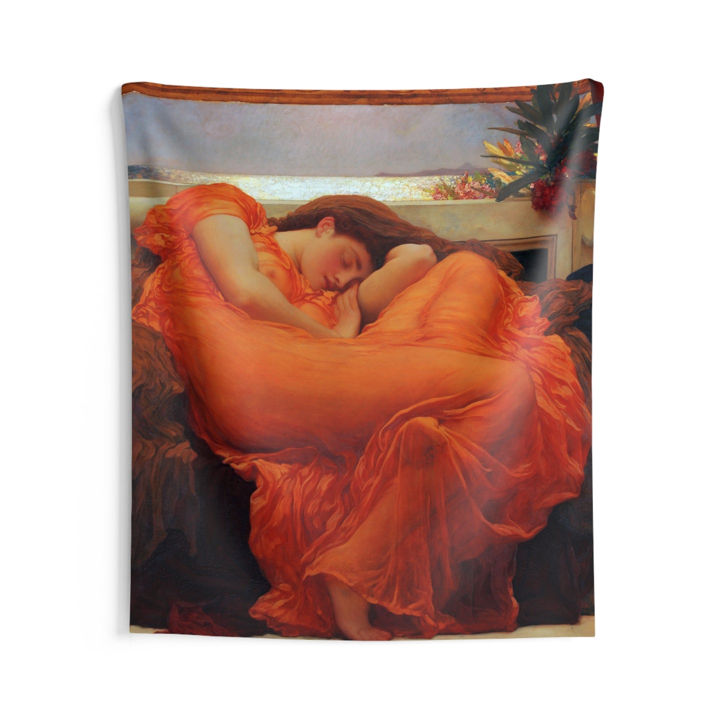 "Flaming June" by Frederic Leighton -- Indoor Wall Tapestry