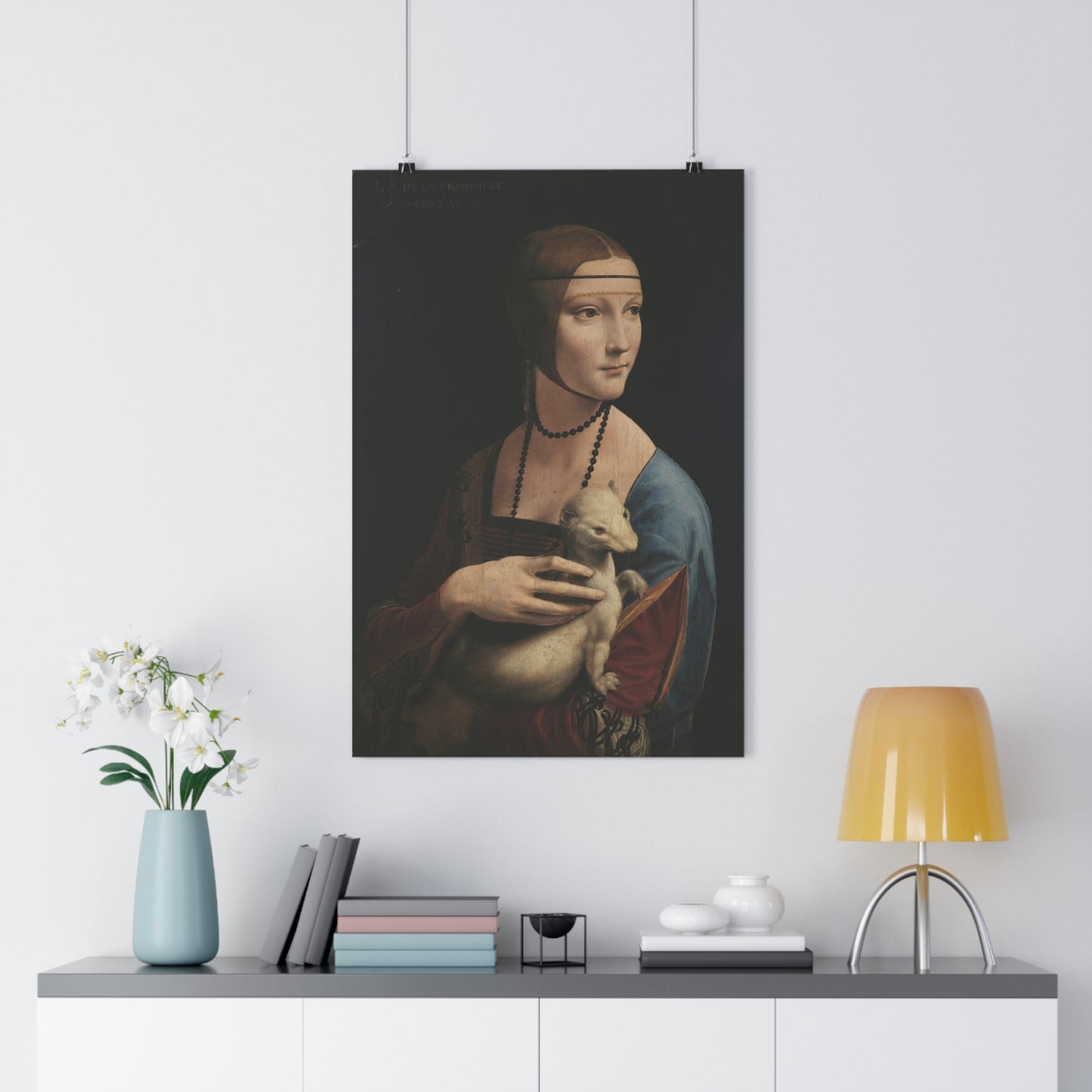 "Lady with an Ermine" by Leonardo da Vinci -- Giclée Art Print