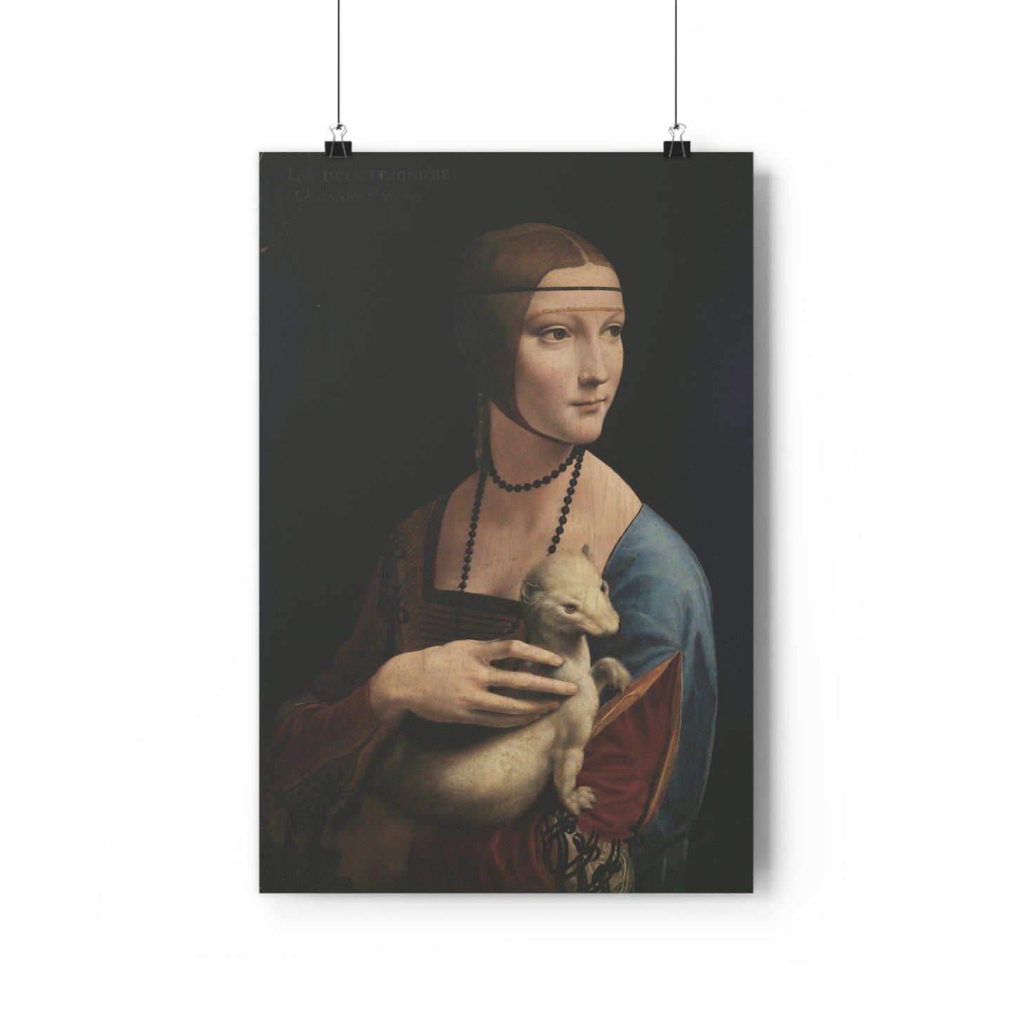 "Lady with an Ermine" by Leonardo da Vinci -- Giclée Art Print