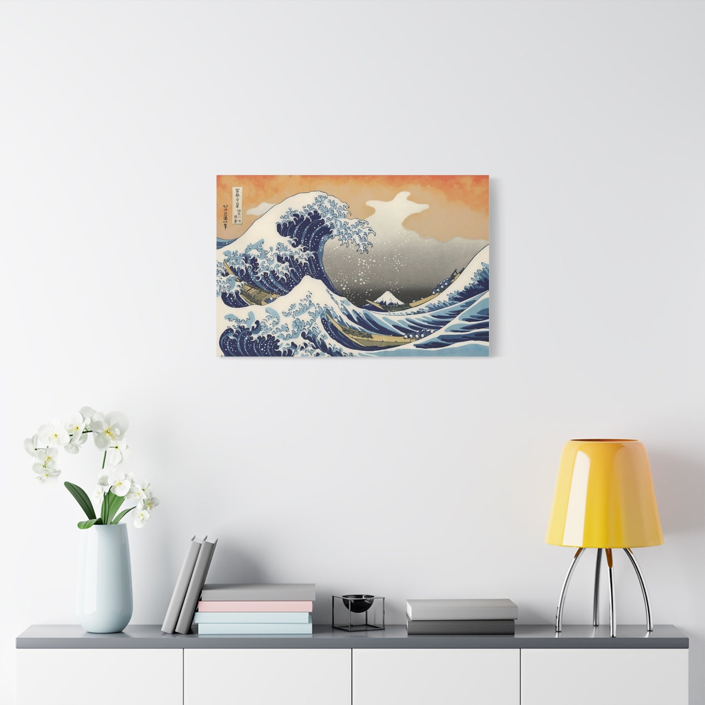 "The Great Wave Off Kanagawa" by Katsushika Hokusai -- Matte Canvas, Stretched, 1.25"