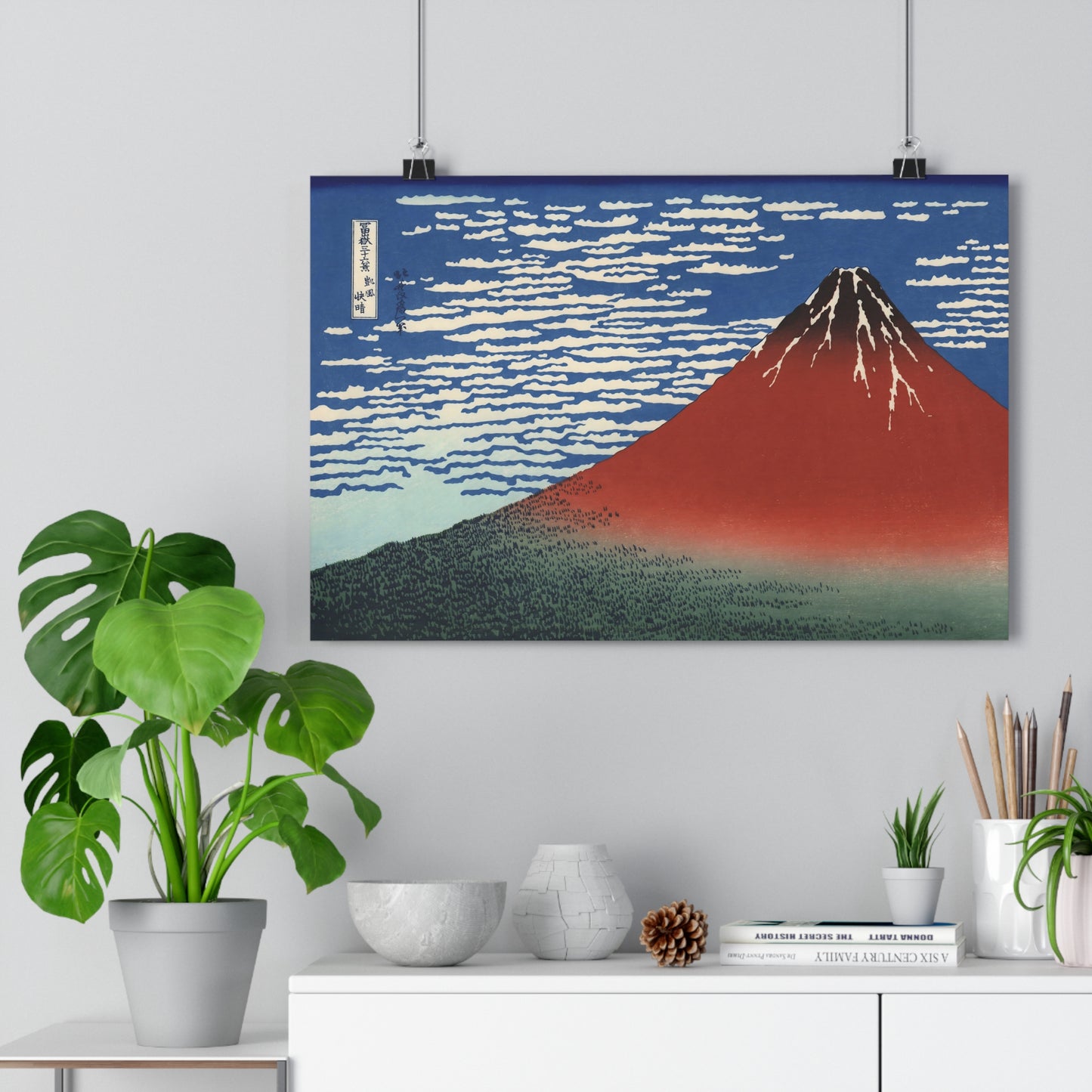 "Red Fuji" by Katsushika Hokusai -- Giclée Art Print