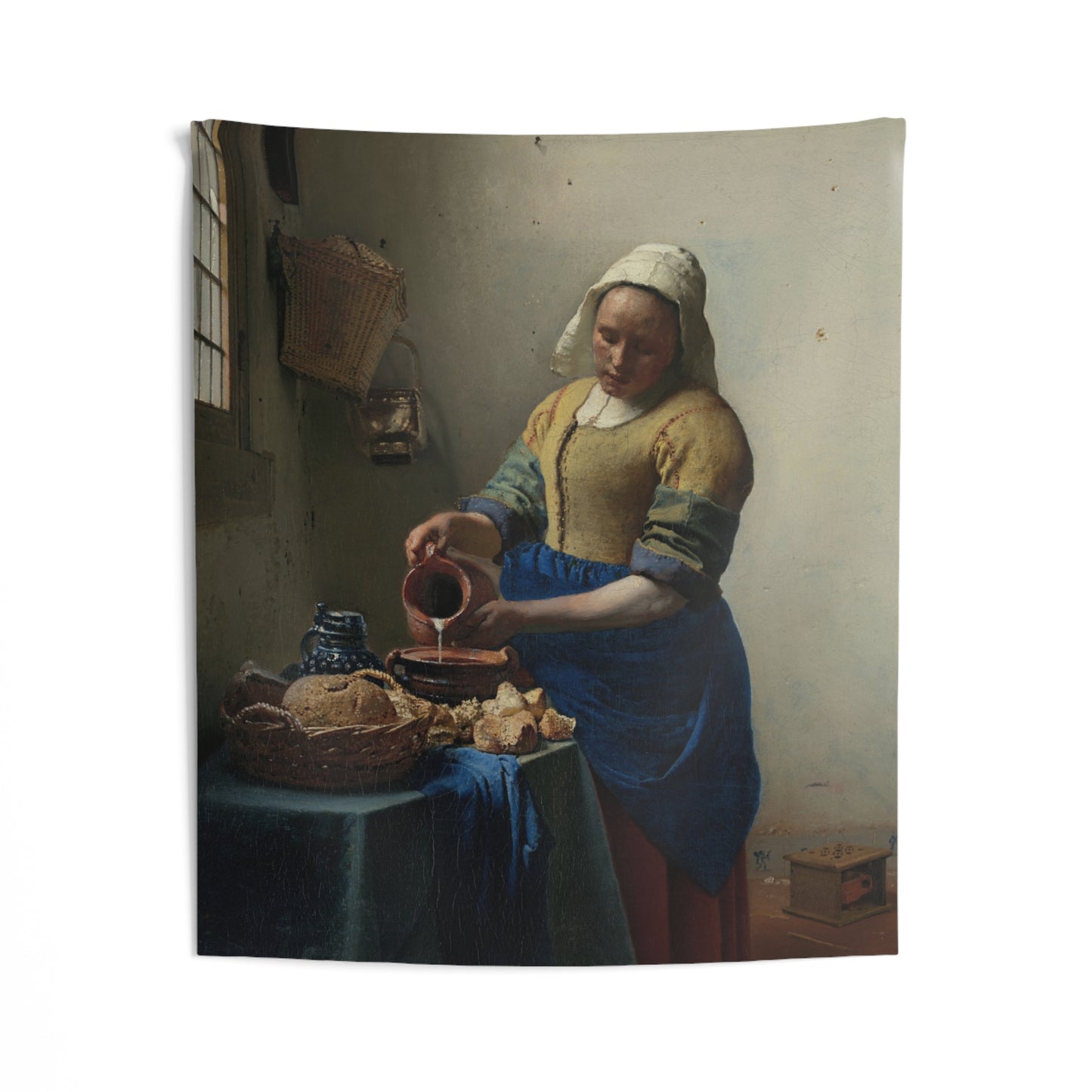 "The Milkmaid" by Johannes Vermeer -- Indoor Wall Tapestry