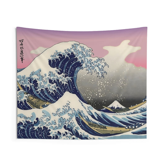 (XL) "The Great Wave" by Katsushika Hokusai -- Indoor Wall Tapestry