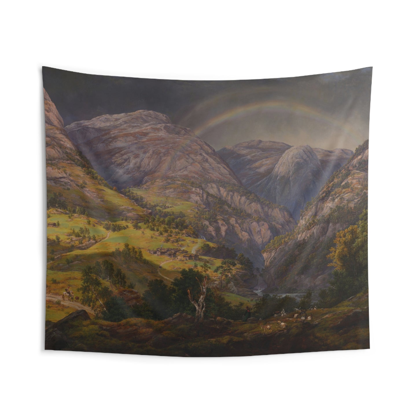 "View from Stalheim" by Johan Christian Dahl -- Indoor Wall Tapestry