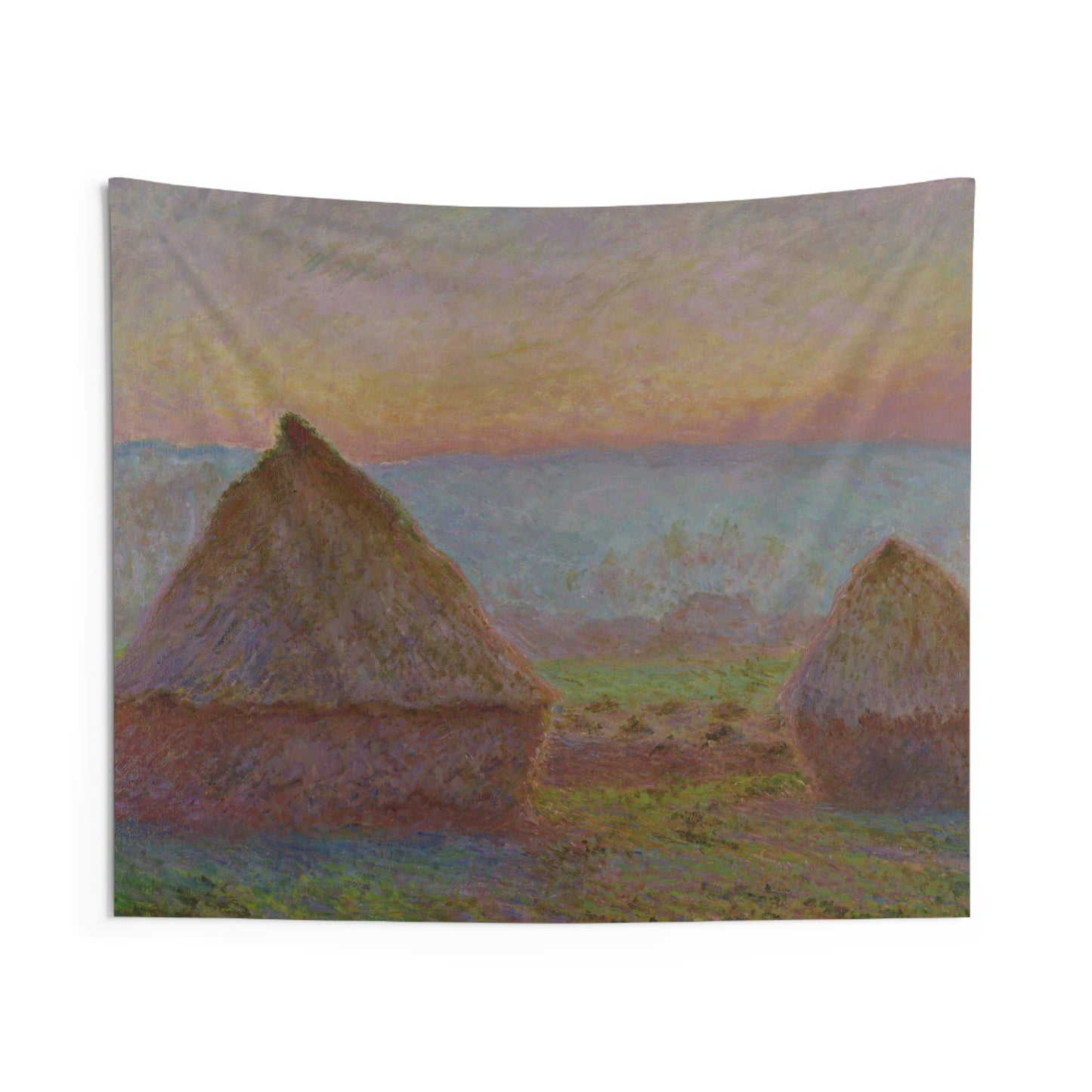 "Grainstacks" by Monet -- Indoor Wall Tapestry