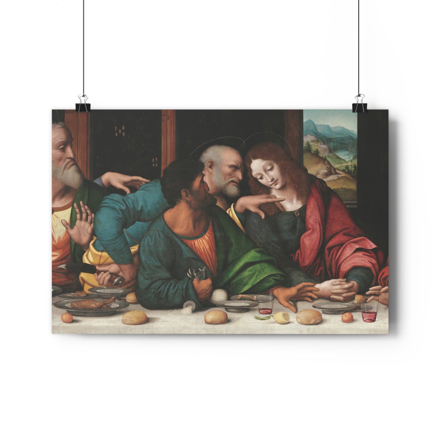 Judas, Saint John, and Saint Peter: Detail from "The Last Supper," by Giampietrino & Boltraffio -- Giclée Art Print