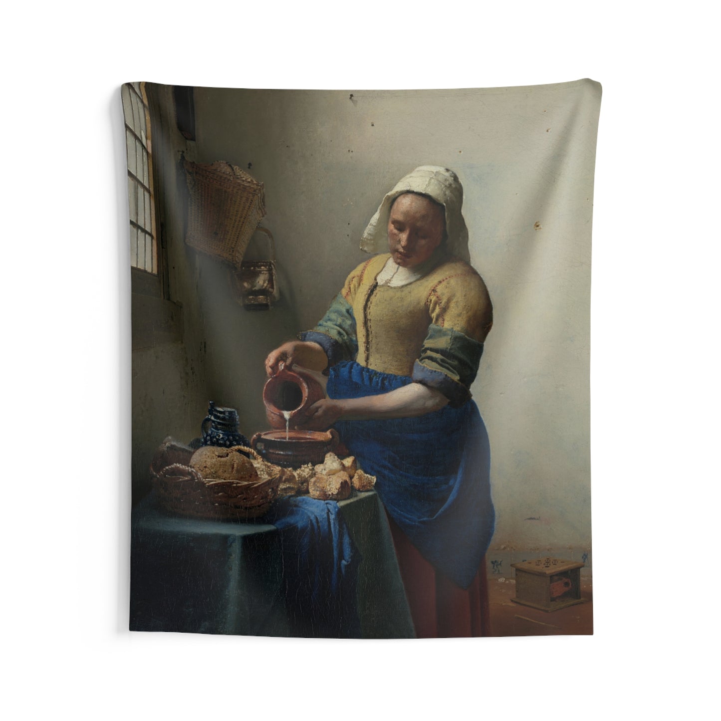 "The Milkmaid" by Johannes Vermeer -- Indoor Wall Tapestry