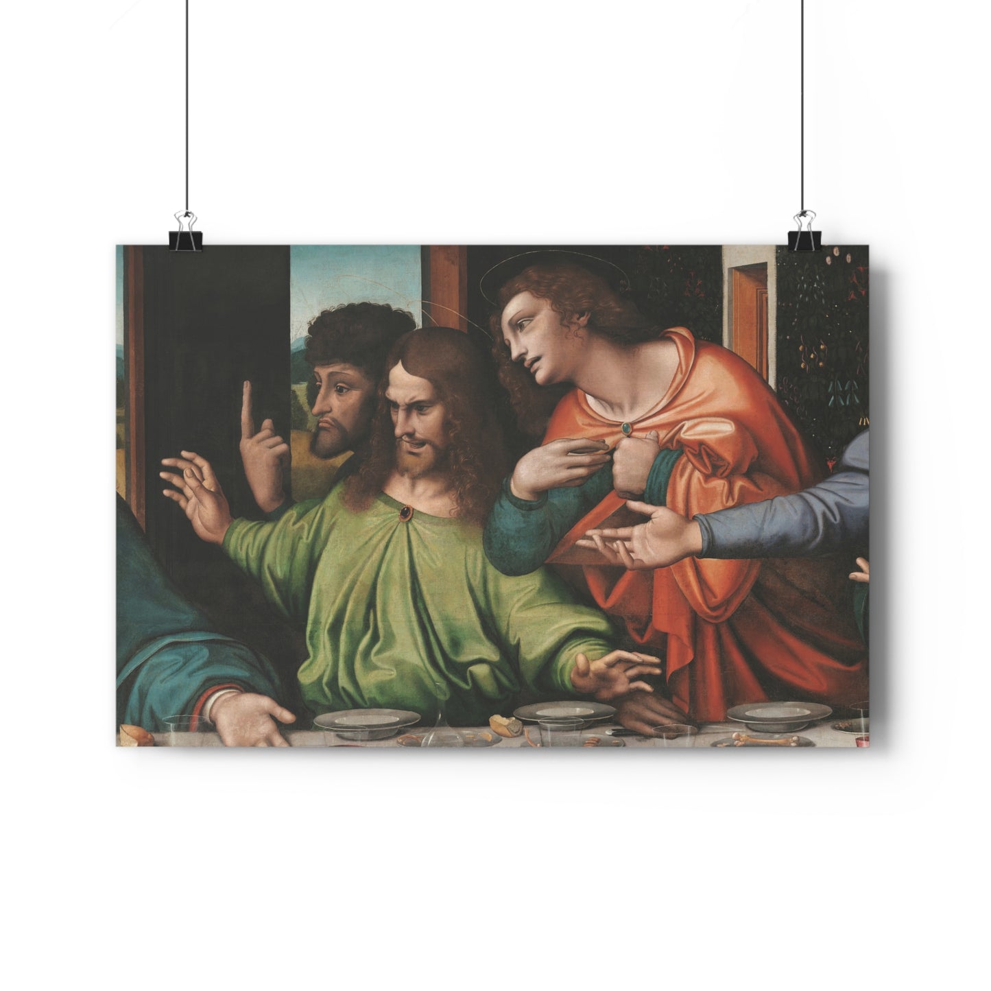 Saint Thomas, Saint James son of Zebedee, and Saint Philip: Detail from "The Last Supper," by Giampietrino & Boltraffio -- Giclée Art Print