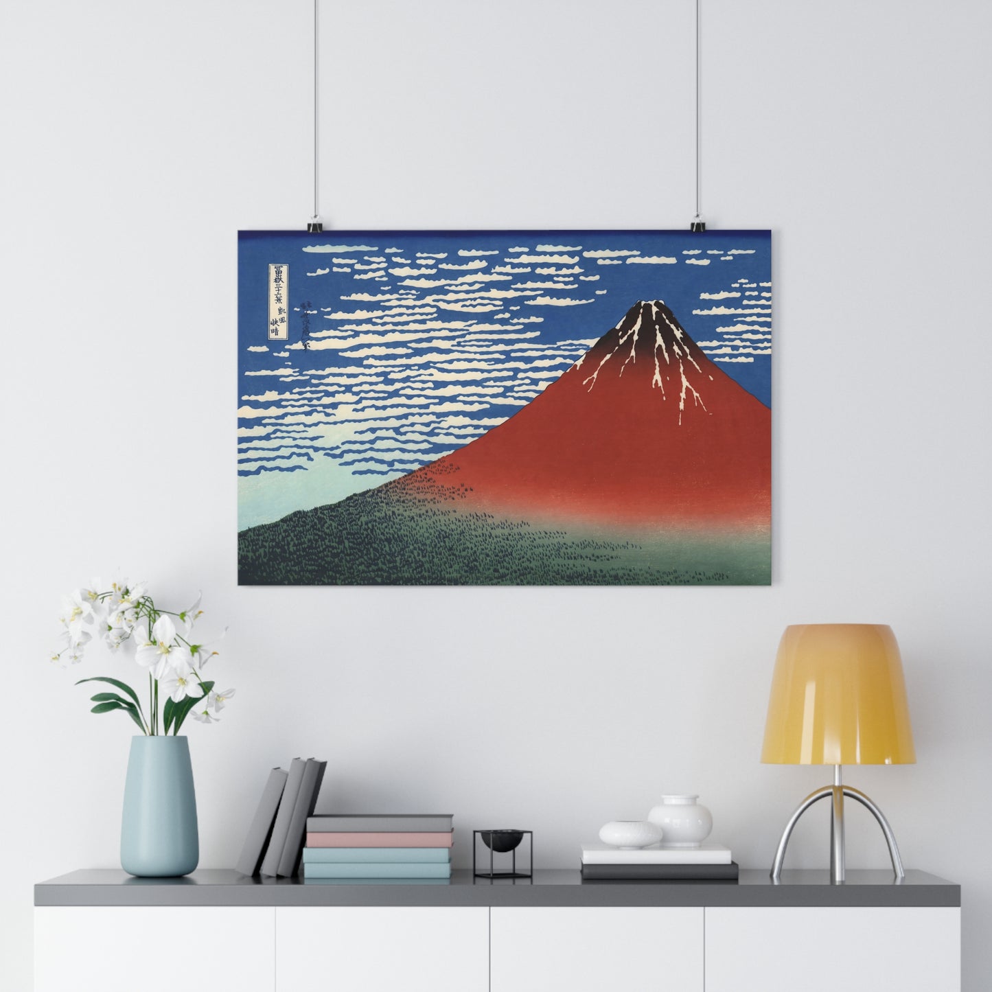 "Red Fuji" by Katsushika Hokusai -- Giclée Art Print