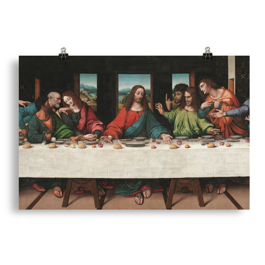 "The Last Supper," by Giampietrino & Boltraffio -- Centre Portion -- Museum-quality Poster